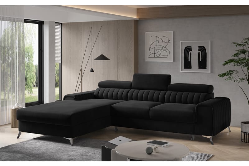 Grayson Chaiselongsofa Venstre - Sovesofaer - Sovesofa chaiselong - Velour sofaer