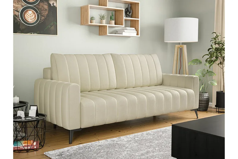 Graystone 2-sits Bäddsoffa Beige/Light beige - Møbler - Sofaer - Sovesofaer