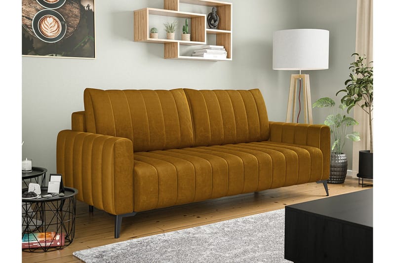 Graystone 2-sits Bäddsoffa Dark yellow - Møbler - Sofaer - Sovesofaer
