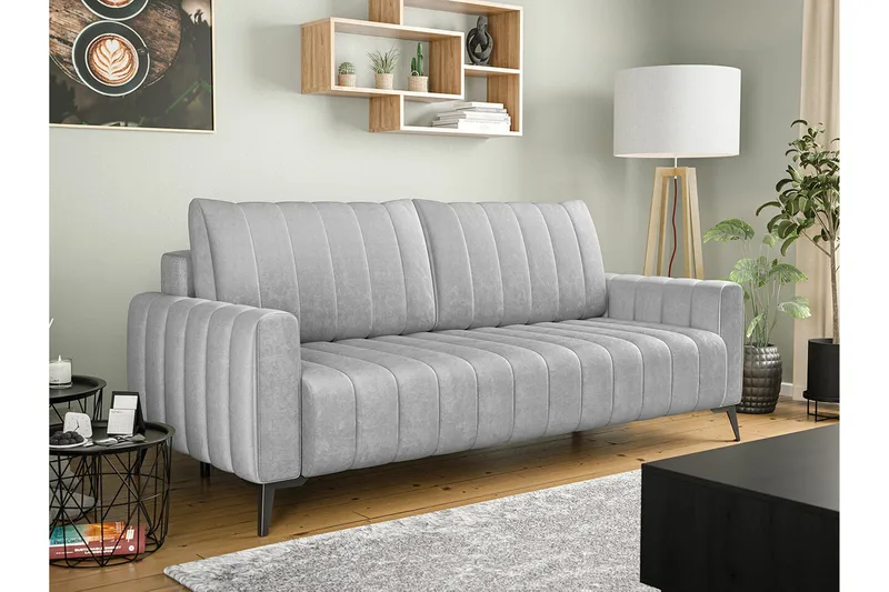 Graystone 2-sits Bäddsoffa Ljusgrå - Møbler - Sofaer - Sovesofaer