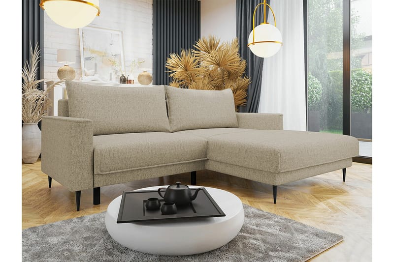 Graystone 2-pers. Hjørnesovesofa - Cream - Sovesofaer - Hjørnesovesofa