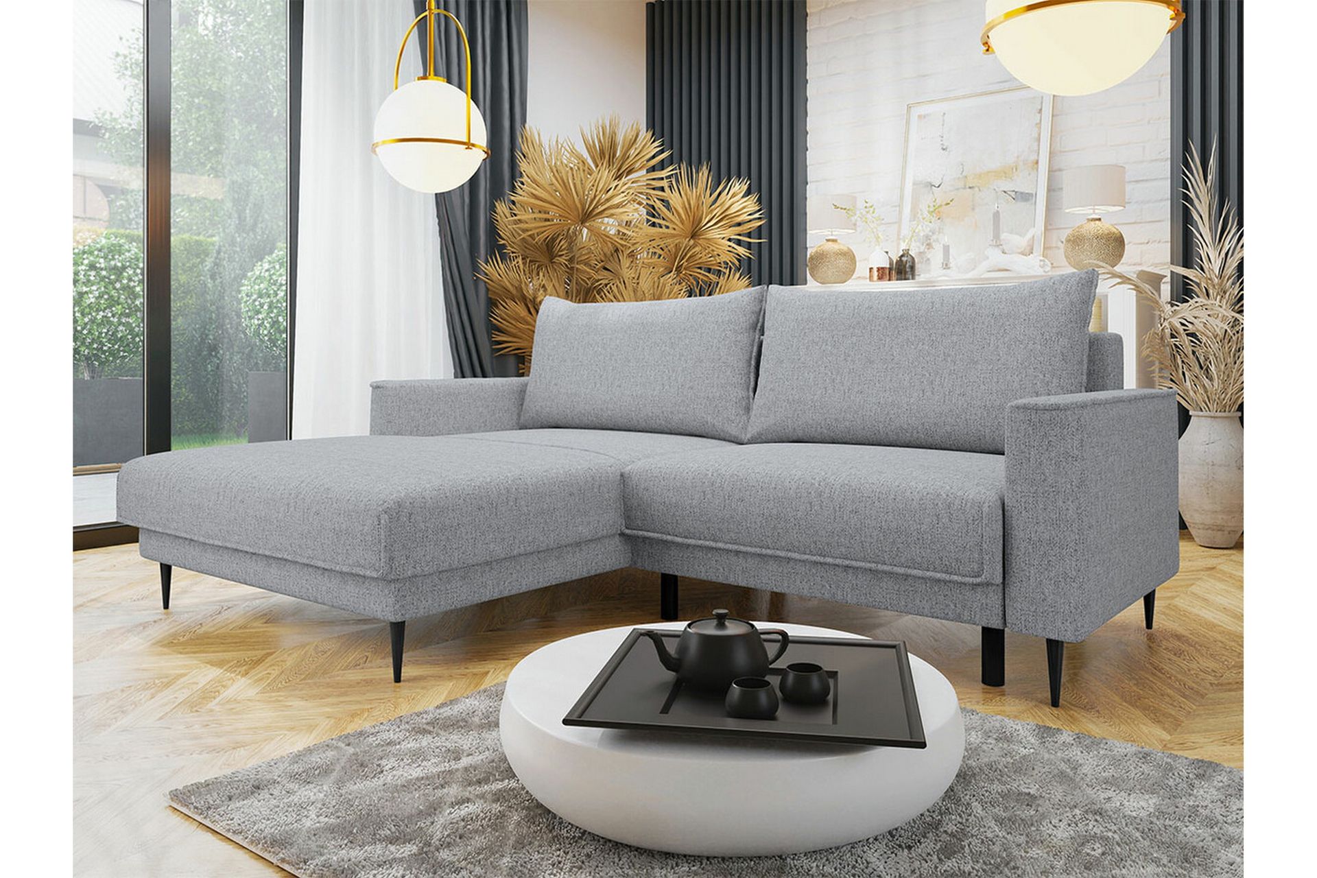 Graystone 2-pers. Hjørnesovesofa - Lysegrå - Møbler - Sofaer - Sovesofaer
