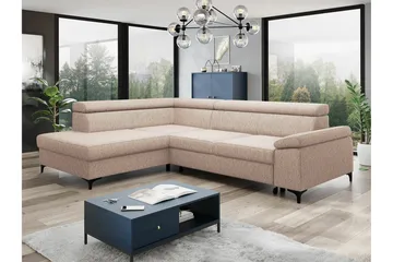 Graystone 3-pers. Hjørnesovesofa - Cream - Møbler - Sofaer - Sovesofaer