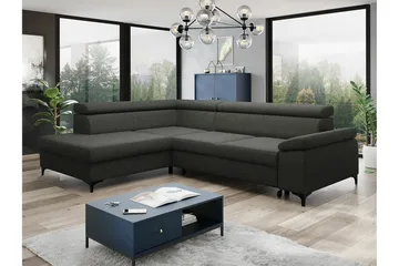 Graystone 3-pers. Hjørnesovesofa - Mørkegrå - Møbler - Sofaer - Sovesofaer