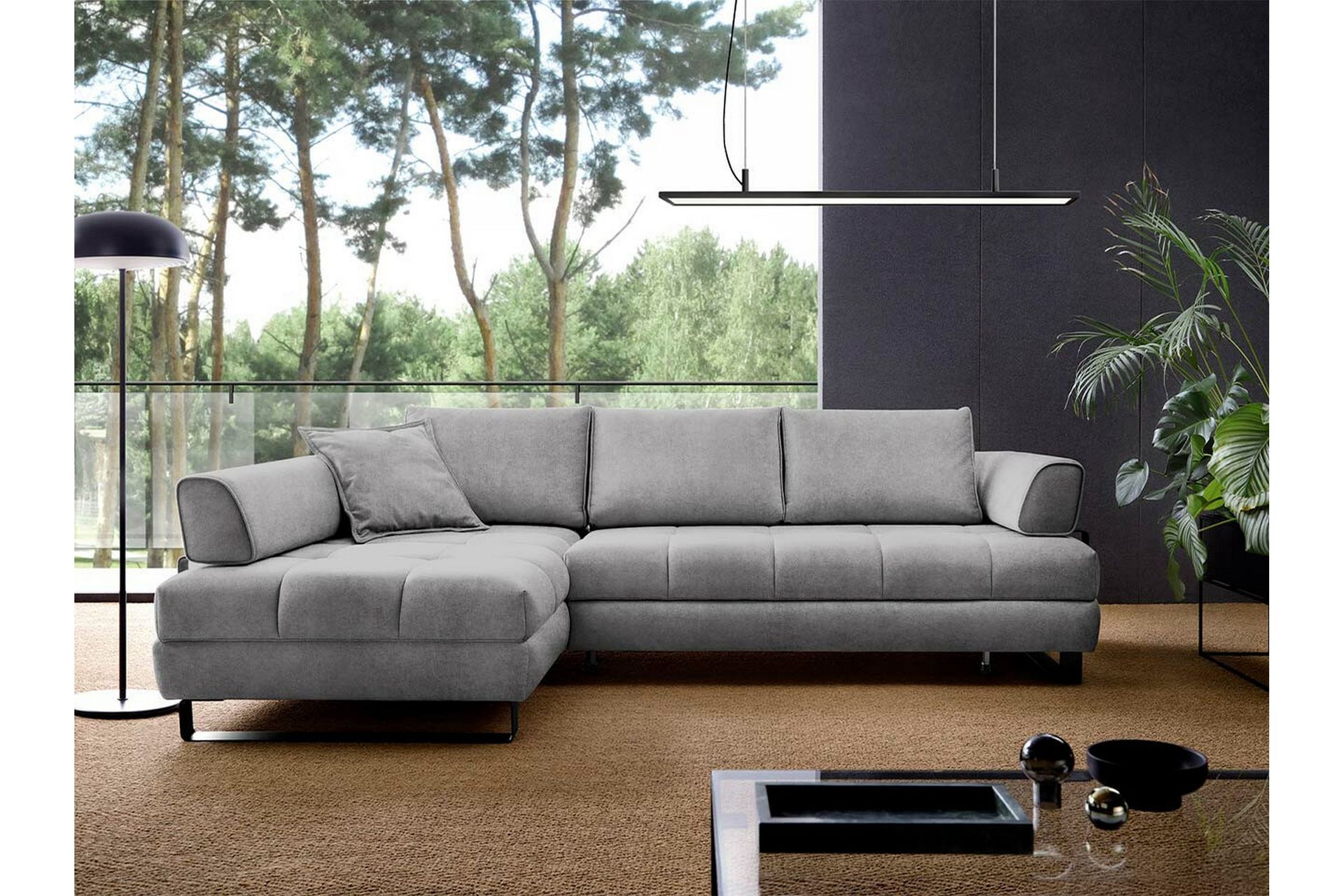 Graystone 3-pers. Hjørnesovesofa - Lysegrå - Møbler - Sofaer - Sovesofaer