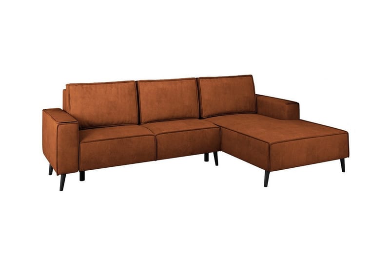 Graystone 3-pers. Hjørnesovesofa - Mørke orange - Sovesofaer - Hjørnesovesofa