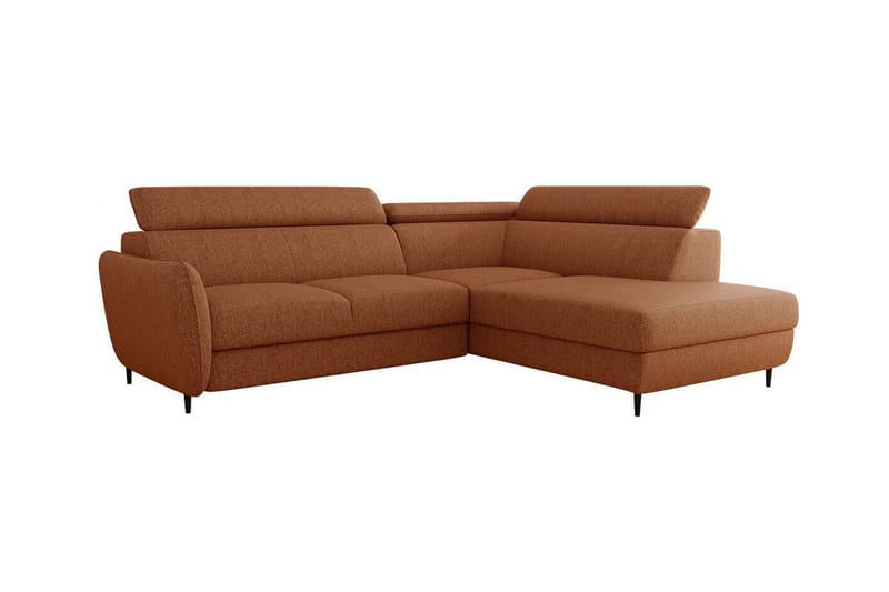 Graystone 3-pers. Hjørnesovesofa - Orange/Brun - Sovesofaer - Hjørnesovesofa