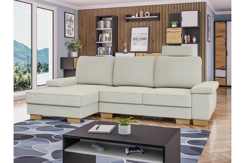 Graystone 3-pers. Hjørnesovesofa - Beige - Sovesofaer - Hjørnesovesofa