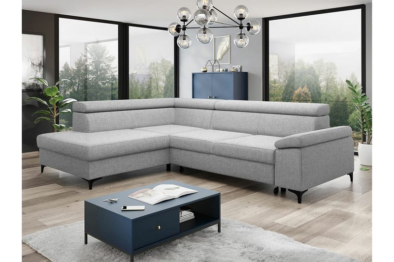 Graystone 3-pers. Hjørnesovesofa - Lysegrå - Møbler - Sofaer - Sovesofaer