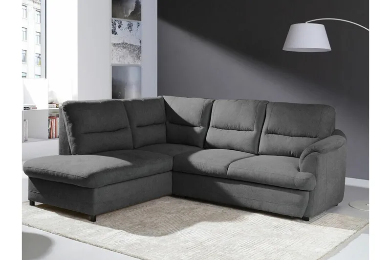 Graystone 3-pers. Hjørnesovesofa - Mørkegrå - Møbler - Sofaer - Sovesofaer