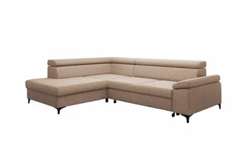 Graystone 3-pers. Hjørnesovesofa - Lysebrun - Møbler - Sofaer - Sovesofaer