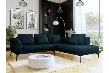 Graystone 4-sits Hörnbäddsoffa Dark blue - Møbler - Sofaer - Sofa med chaiselong - 4 personers sofa med chaiselong