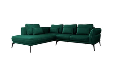 Graystone 4-sits Hörnbäddsoffa Dark green - Møbler - Sofaer - Sofa med chaiselong - 4 personers sofa med chaiselong