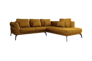 Graystone 4-sits Hörnbäddsoffa Dark yellow - Møbler - Sofaer - Sofa med chaiselong - 4 personers sofa med chaiselong
