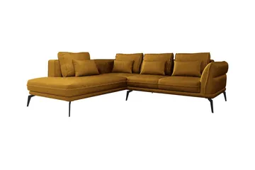 Graystone 4-sits Hörnbäddsoffa Dark yellow - Møbler - Sofaer - Sofa med chaiselong - 4 personers sofa med chaiselong