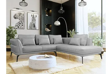 Graystone 4-sits Hörnbäddsoffa Light grey/Dark grey - Møbler - Sofaer - Sofa med chaiselong - 4 personers sofa med chaiselong