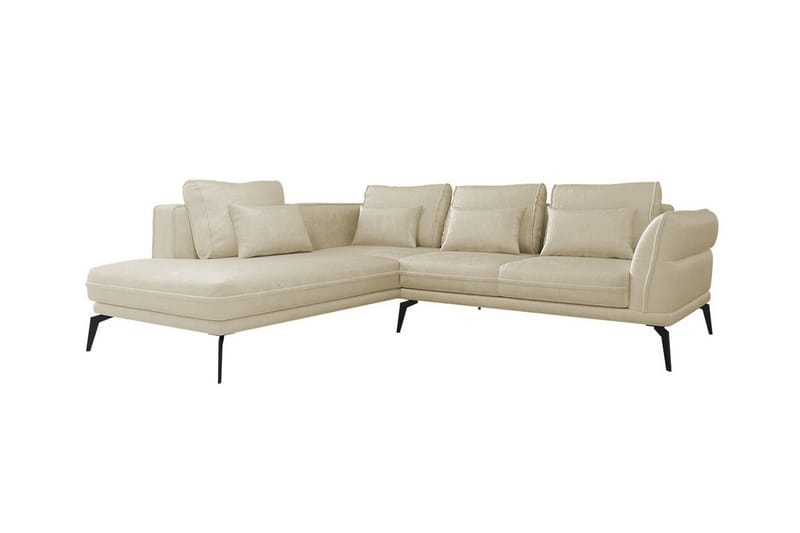 Graystone 4-pers. Hjørnesovesofa - Beige/Lys beige - Sovesofaer - Hjørnesovesofa