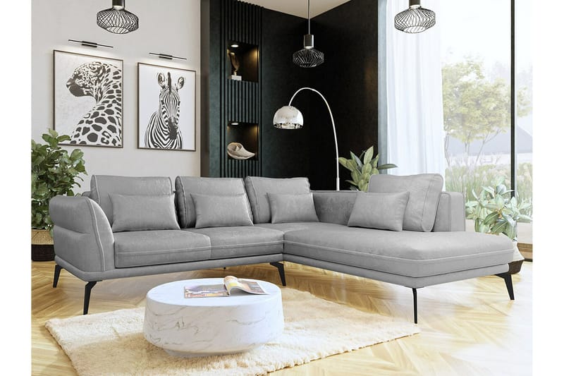 Graystone 4-pers. Hjørnesovesofa - Lysegrå/Mørkegrå - Møbler - Sofaer - Sovesofaer