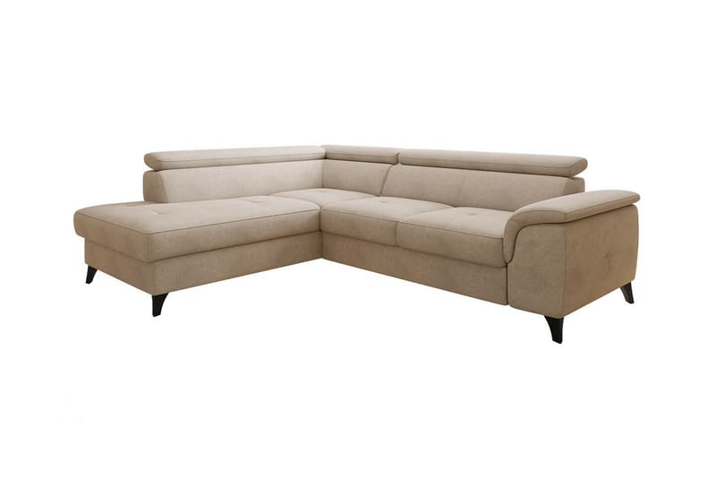 Graystone 4-pers. Hjørnesovesofa - Beige - Sovesofaer - Hjørnesovesofa