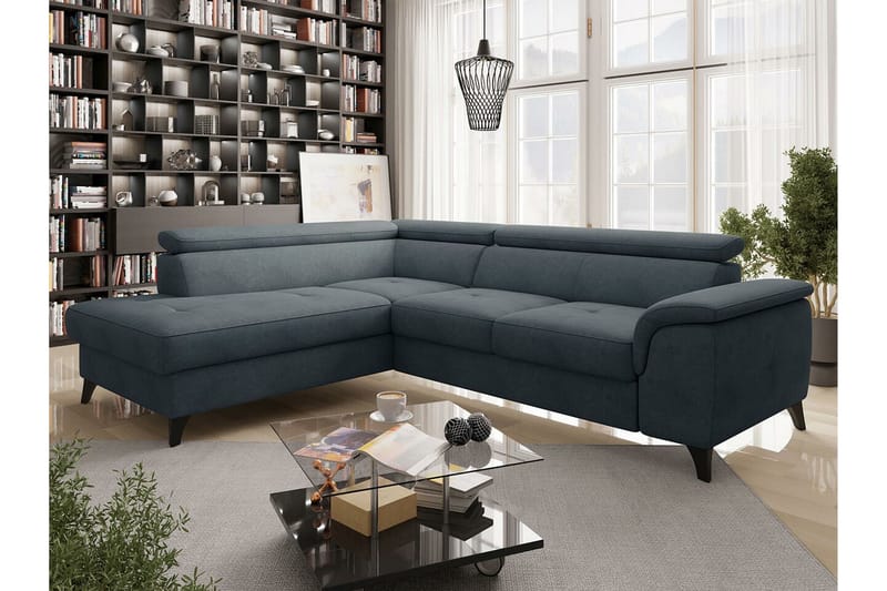 Graystone 4-pers. Hjørnesovesofa - Mørkegrå - Møbler - Sofaer - Sovesofaer