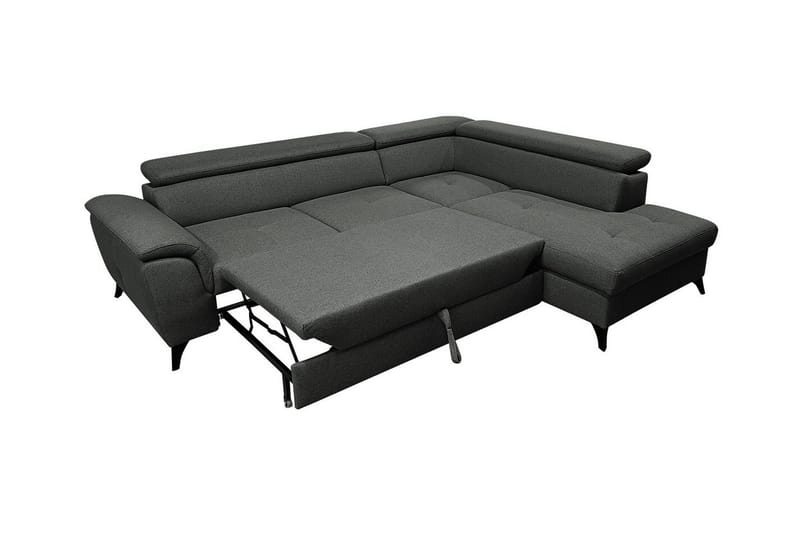 Graystone 4-pers. Hjørnesovesofa - Mørkegrå - Møbler - Sofaer - Sovesofaer