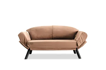Gweno 2-personers Sammenklappelig Sovesofa 75x210 cm i Hør - Brun - Møbler - Sofaer - Sovesofaer