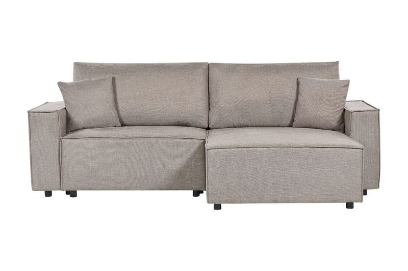 Hörnbäddsoffa Taupe Högervänd