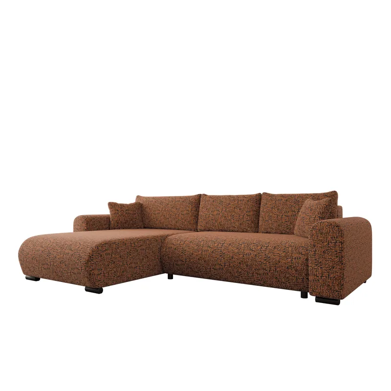 Handda 3-personers sovesofa med chaiselong, orange