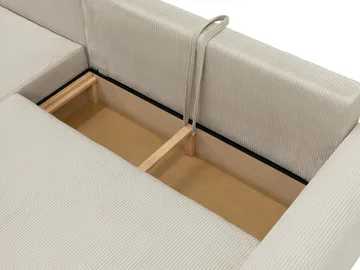 Handda 3-personers sovesofa med chaiselong - sort - Møbler - Sofaer - Sovesofaer
