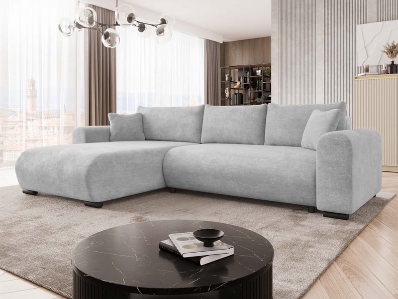 Handda 3-personers sovesofa med chaiselong - grå - Møbler - Sofaer - Sovesofaer
