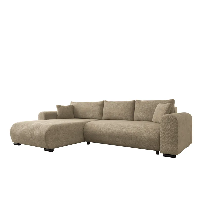 Handda 4-personers sovesofa med divan venstre, Beige