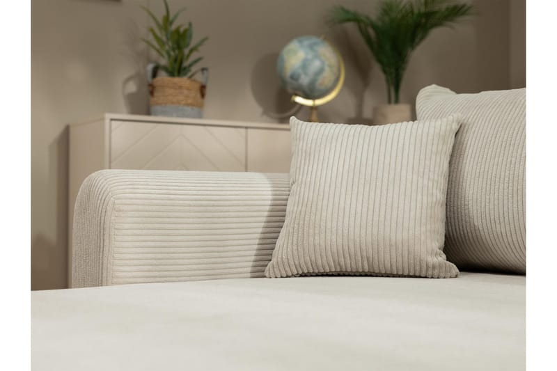 Handda Sovesofa Med 3-Personers Divan - Beige - Møbler - Sofaer - Sovesofaer