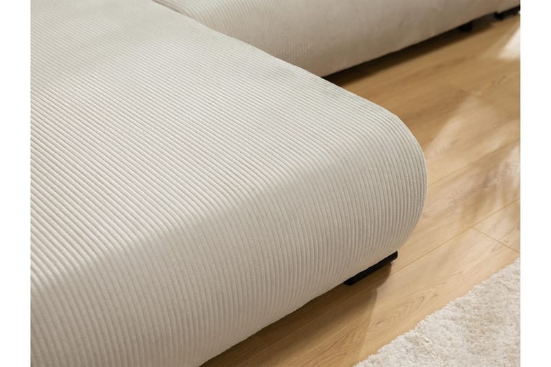 Handda Sovesofa Med 3-Personers Divan - Beige - Møbler - Sofaer - Sovesofaer