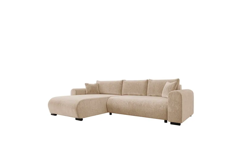 Handda Sovesofa med Chaiselong 3-personers i Chenille, Beige