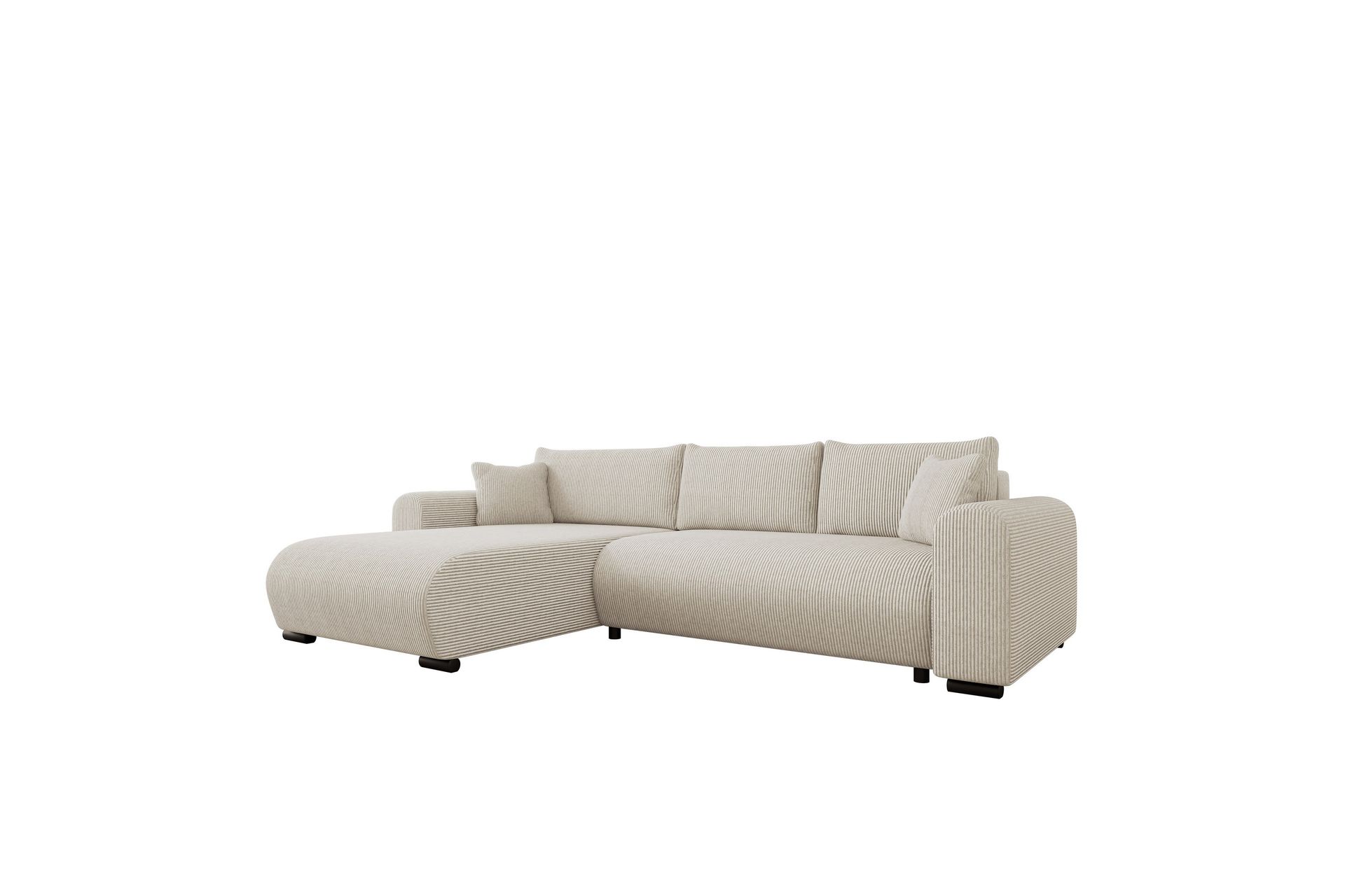 Handda Sovesofa med Chaiselong 3-personers i Manchester - Beige - Møbler - Sofaer - Sovesofaer