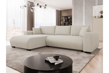 Handda Sovesofa med Chaiselong 3-personers i Manchester - Beige - Møbler - Sofaer - Sovesofaer