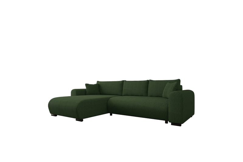 Handda Sovesofa med Chaiselong 3-personers i Manchester - Grøn - Møbler - Sofaer - Sovesofaer