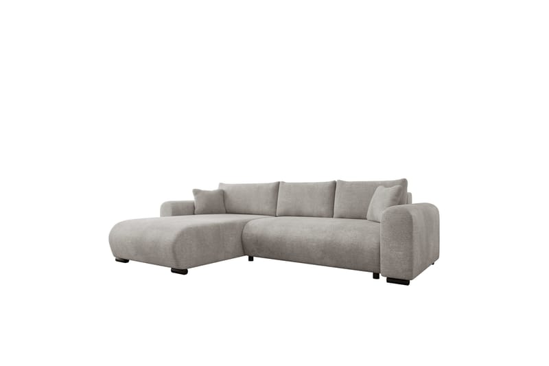 Handda Sovesofa med Chaiselong 3-personers i Fløjl, Grå