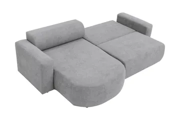 Hanish Sovesofa med Chaiselong 3-personers - Grå - Møbler - Sofaer - Sovesofaer