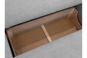Hanish Sovesofa med Chaiselong 3-personers i Plys - Beige - Møbler - Sofaer - Sovesofaer