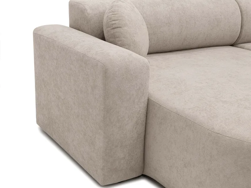 Hanish Sovesofa med dobbelt chaiselong 5-personers - Beige - Møbler - Sofaer - Sovesofaer
