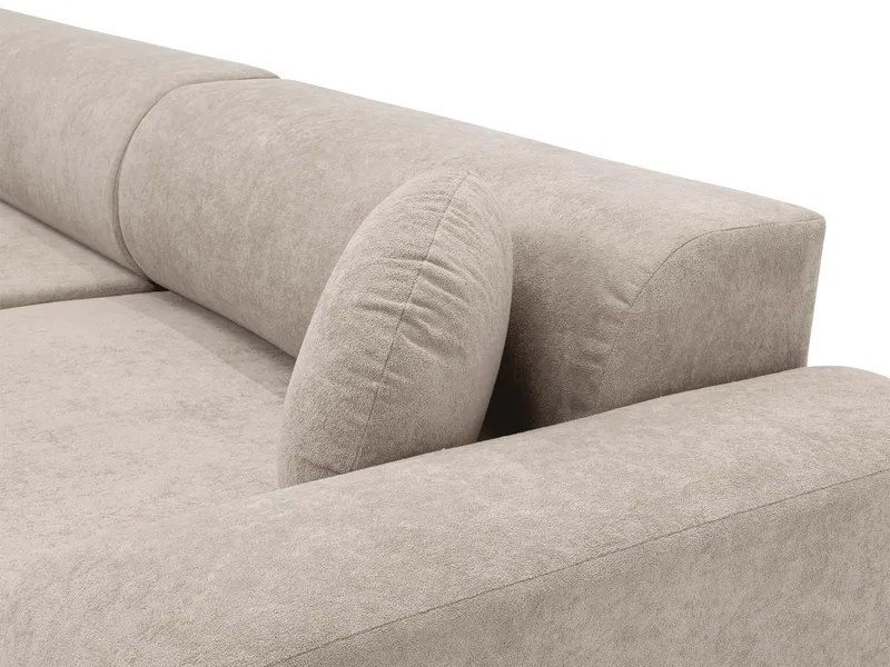 Hanish Sovesofa med dobbelt chaiselong 5-personers - Beige - Møbler - Sofaer - Sovesofaer