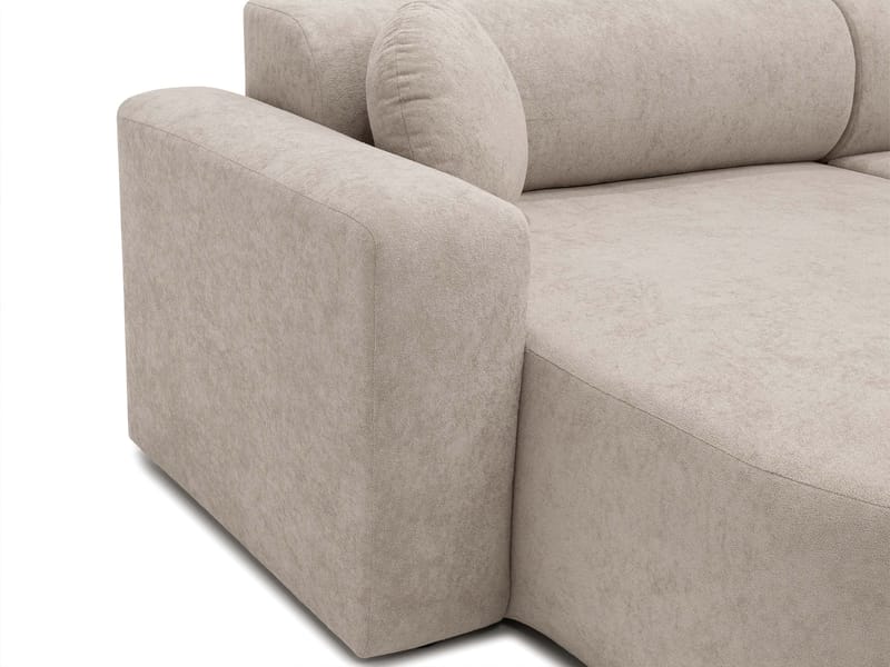 Hanish Sovesofa med dobbelt chaiselong 5-personers - Grå - Møbler - Sofaer - Sovesofaer