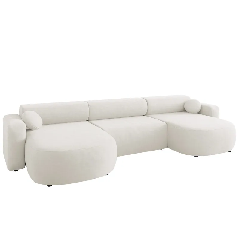 Hanish Sovesofa med dobbelt chaiselong 5-personers, Hvid