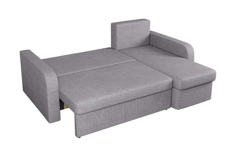 Hardev Sovesofa med Chaiselong 3-personers - Grå - Møbler - Sofaer - Sovesofaer