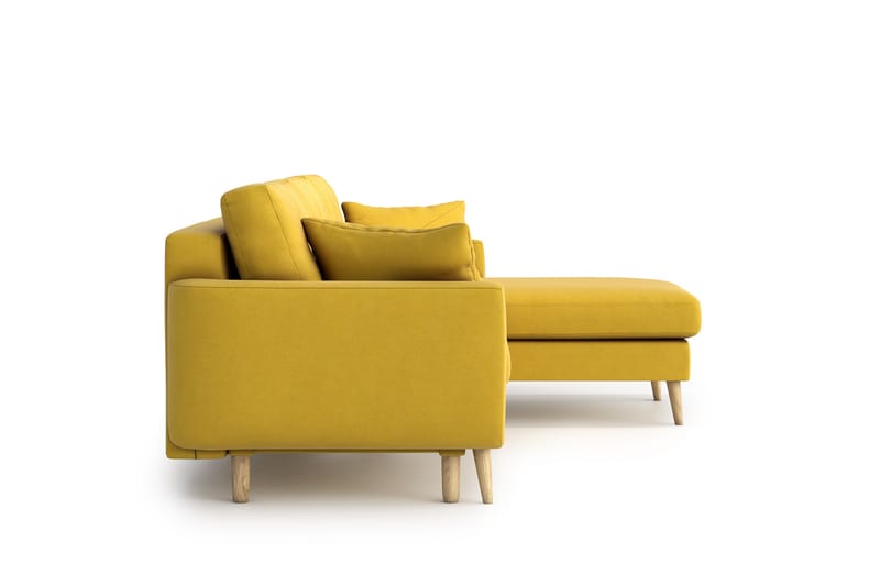 Harrisa sofa med Chaiselong - Gul - Sovesofaer - Sovesofa chaiselong