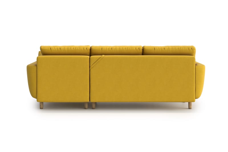 Harrisa sofa med Chaiselong - Gul - Sovesofaer - Sovesofa chaiselong