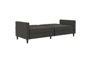 Sovesofa Hartford 203x83x82 cm, Antracit, Linnedstoflook (100% Polyester - 203x83x82 cm, Antracit, Linnedstoflook (100% Polyester - Møbler - Sofaer - Sovesofaer