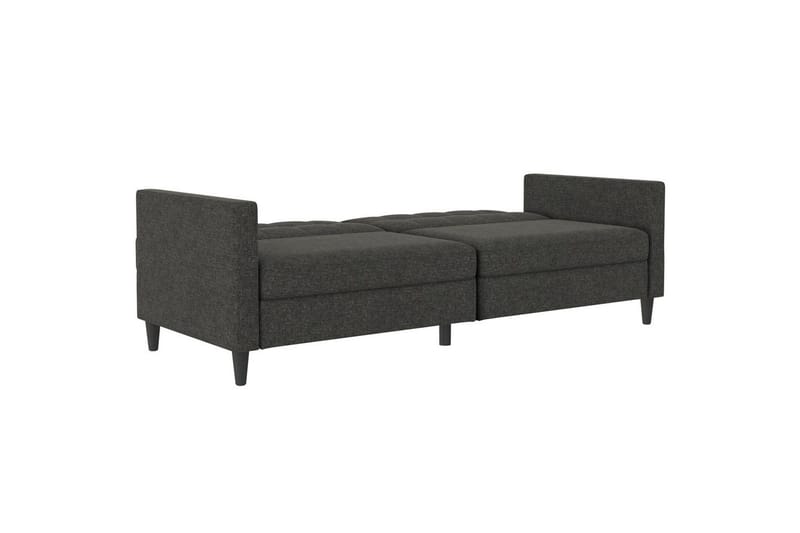 Sovesofa Hartford 203x83x82 cm, Antracit, Linnedstoflook (100% Polyester - 203x83x82 cm, Antracit, Linnedstoflook (100% Polyester - Møbler - Sofaer - Sovesofaer