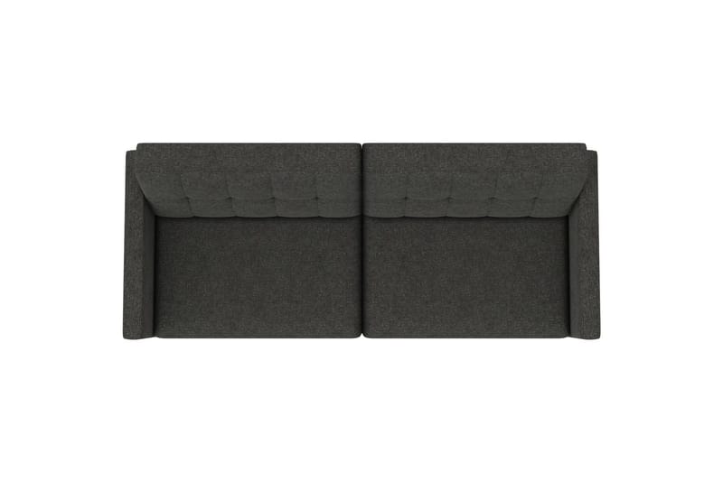 Sovesofa Hartford 203x83x82 cm, Antracit, Linnedstoflook (100% Polyester - 203x83x82 cm, Antracit, Linnedstoflook (100% Polyester - Møbler - Sofaer - Sovesofaer